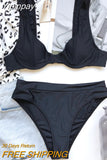 Yipinpay Women's Swimsuit Female 2023 Bikini Set Push Up Bikini  High Waisted Swimwear Women Bathing Suit Swimming Suits Beachwear