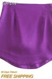 Yipinpay Satin Short Skirts Woman Vintage Sexy Mini Skirt Women 2023 Green Red New Year Elegant Skirts High Waist A Line Skirt