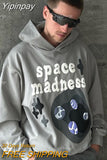 Yipinpay 3D Foaming Pattern Pullover Hoodie Men Clothes Couples Top Sweatshirt Goth Streetwear Tracksuit Women Oversized Hoodie