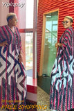 Yipinpay Piece Pant Set Women Africa Clothes African Dashiki New Fashion Long Dress Pants Suit Party Dresses Robe 2 Piece Sets