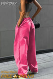 yipinpay Pants Y2K Clothes Loose Drawstring Low Waist Joggers Trousers Women Casual Outfits Streetwear Baggy Wide Leg Sweatpants