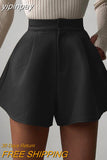 yipinpay Shorts For Women 2023 Summer Y2K Casual Fashion Brown High Waisted Mini Skinny Sexy Club Shorts Outfits A Line Bottom
