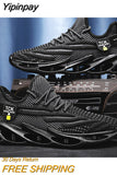 Yipinpay Summer Men's Thin Tide Shoes Hollow Breathable Men's Tide Brand Sneakers Running Net Shoes Youth Blade Shoes