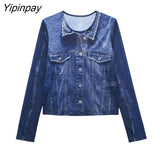 Yipinpay Vintage 2023 Solid Slim Blouse Pants Sets Spring Summer Casual Single Breasted Long Sleeve Shirt Zipper Flare Pants Outwear