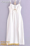 Yipinpay Fashion Dresses for Women 2023 Summer New In Dresses Female Chic and Elegant Slip Dress Ladies Slim Backless Sexy Dress