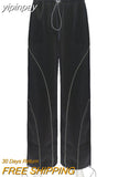 yipinpay Pants Wide Leg Trousers Women Sweatpants Jogging Y2k Streetwear Women Fashion Clothing Solid Cargo Pants High Waist Pants