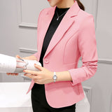 Yipinpay Spring And Autumn New Chic Professional Suit Long-Sleeved Korean Version Slim And Slim Small Suit Jacket Women's Short Style