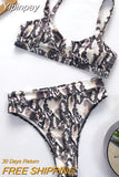Yipinpay Leopard Bikini 2023 Micro Bikini Set Push Up Thong High Cut Swimwear Women Mini Swimsuit Female Bathing Suit