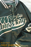 Yipinpay retro alphabet embroidery jackets coat men's 2023 new Y2K spring street hip-hop baseball uniform couple casual wild top