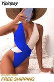 Yipinpay Up Women One Piece Swimsuit 2023 Sexy Female Swimwear Swimming Suit High Waist Monokini Bathing Suit Beachwear Swimsuit 920