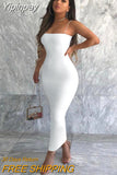 Yipinpay Sexy Spaghetti Strap Long Dress Women Summer Bandage Bodycon Dresses 2023 Female Black Sleeveless Night Party Vestidos