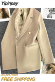 Yipinpay New In Spring Autumn Women's Jacket Female Chic Elegant Casual Oversize Women's Suit Korean Fashion Luxury Blazer for Women