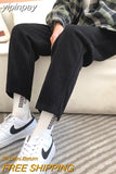 yipinpay Korean Casual Harem Pants Women Solid Autumn Winter High Waisted Sweatpants Female Pockets Loose Harajuku Pants Ladies