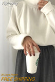 Yipinpay Turtleneck Knitted Sweater Women Loose Solid Soft Warm Pullover Basic Autumn Winter Jumpers Thin Streetwear Tops