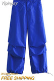 Yipinpay 2023 Parachute Pants For Women Multicolour Women's Cargo Trousers High Waist Baggy Pants Woman Streetwear Summer Pants
