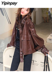Yipinpay Jacket Women Autumn New Style Biker Jacket Female