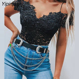 Yipinpay Women Cami Lace V neck Sexy Bodycon Short Tops