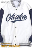 Yipinpay retro alphabet embroidery jackets coat men's 2023 new Y2K spring street hip-hop baseball uniform couple casual wild top