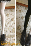 Yipinpay Women Sexy 2 Colors Patchwork Footed Tights Stretchy Pantyhose Stockings Elastic Stockings Pantyhose