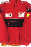 Yipinpay Embroidery Riding Suit Women American Racing Suit Jackets F1 Motorcycle Locomotive Coat Loose Casual Cotton Men Clothes