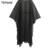 Yipinpay New Summer Women Shawl Capes 2023 Thin Applique Loose Tulle Tops Long cloak Custom Cape Shawls
