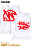 Yipinpay Zipper Hoodie Minus Two Pattern Printing Solid Color Oversized Clothing 2023 New Punk Harajuku Leisure Best Selling Hoodie