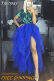 Yipinpay Dancing Fahion Female Skirts Faldas Mujer Tulle Women Skirts Vintage Spring Summers Pleated Party Long Skirt Black Adult