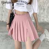 Yipinpay Skirt Women Summer Korean 2023 New Design Sense High Waist Split Skirt Female