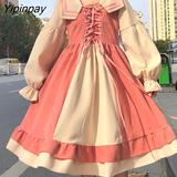 Yipinpay College Style Dress Women New Patchwork Summer Dress New Japanese Sailor Collar Mini Dress Female