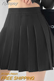 Yipinpay Japan Sweet Women Pleated Skirt Jk Sexy High Waist Mini Skirt Fashion Summer Slim A Line Button White Dancing Skirt New