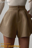 yipinpay Shorts For Women 2023 Summer Y2K Casual Fashion Brown High Waisted Mini Skinny Sexy Club Shorts Outfits A Line Bottom