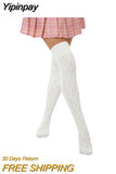 Yipinpay Knitted Stockings Autumn Winter 2023 Female Lingerie Thigh High Socks Harajuku Sexy Compression Stockings for Women