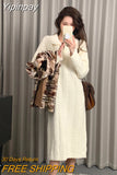 Yipinpay Autumn Knitted Y2k Mini Dress Elegant Sweater Woman Pure Color Korean Fashion Dress Casual Party Long Sleeve Dress Design
