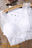 Yipinpay Women Lace Hollow Floral Crop Top Harness Bralet Camisole Tank Tops Casual New Seamless Hot Ladies Vest 2023