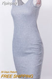 Yipinpay Women Base Dress Summer Bandage Slim Bodycon Party Sleeveless Backless Vest Mini Dress Casual