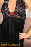 Yipinpay Sexy Lingerie Women Lace Night G-String Sexy Underwear Babydoll Sleepwear Lingerie Sexy Hot Erotic Dress Plus Size M-3XL