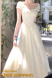Yipinpay Color French Elegant Dress Office Lady 2023 Summer Short Sleeve Fairy Midi Dress Casual Fashion Evening Party Dress Woman