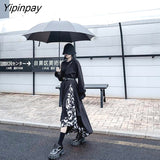 Yipinpay dress Vintage Autumn Women Dress Tie dye Patchwork Long dress Ladies dresses Korean style Fashion 2023 NEW