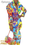 Yipinpay Piece Sets African Sets For Women New African Print Elastic Bazin Baggy Pants Rock Style Dashiki Sleeve Famous Suit Lady