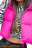 Yipinpay Women Autumn Winter Vest Sleeveless Jackets Waistcoat Clothing Warm Coats 2023 Luxury y2k Padded Puffer Vest Female Clothes