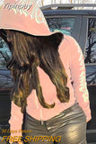Yipinpay Zip Up Hoodie Women Gothic Punk Grunge Streetwear Long Sleeve Hooded Jackets Coats Female Y2k Clothes Loose Sweatshirts