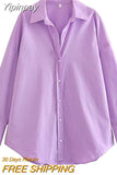 Yipinpay 2023 Women Shirt Multicolour Button Up Shirt Women Summer Long Sleeve Top Female Streetwear Oversize Shirts And Blouses