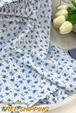 yipinpay 2023 Summer Chiffon Skirts Women Kawaii Korean Casual Elegant High Waist A-line Skirt Female Floral Print Sweet Faldas
