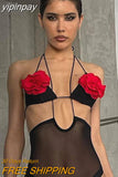yipinpay Sexy 2023 Patchwork Bikini Set Swimsuit Beach Outfits For women Swimwear Push Up Brazilian Bathing Suit Summer Swimming
