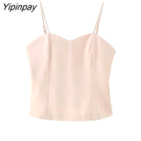 Yipinpay Women Fashion Feathe Sleeve Blazer Suit Set 2023 Solid Color Single Button Jackets Loose Wide Leg Pants Костюм Mujer
