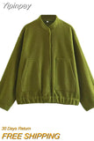 Yipinpay 2023 Bomber Jacket Woman Multicolor Long Sleeve Women's Spring Jacket Oversize Baseball Jackets For Women New In Outerwears