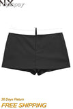 Yipinpay 2023 Women Fashion Mini Skirts Black Sexy Chic Short Skirts Female Casual Loose A-Line Skirt Summer Ladies Shorts Clothes