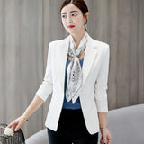 Yipinpay Spring And Autumn New Chic Professional Suit Long-Sleeved Korean Version Slim And Slim Small Suit Jacket Women's Short Style