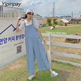 Yipinpay Summer Women Bodysuit Jumpsuit Sweet High waist Loose Oversize Overalls Fashion Casual female Playsuits 2023 NEW