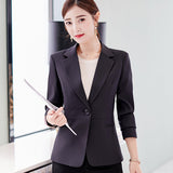 Yipinpay Daifei 2024 Spring / Summer New Fashion Korean Version Large Size Thin Suit Solid Color Leisure Lady's Fashion Suit